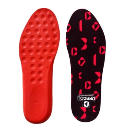 Palmilha De Conforto Em Pu Vermelha Bracol