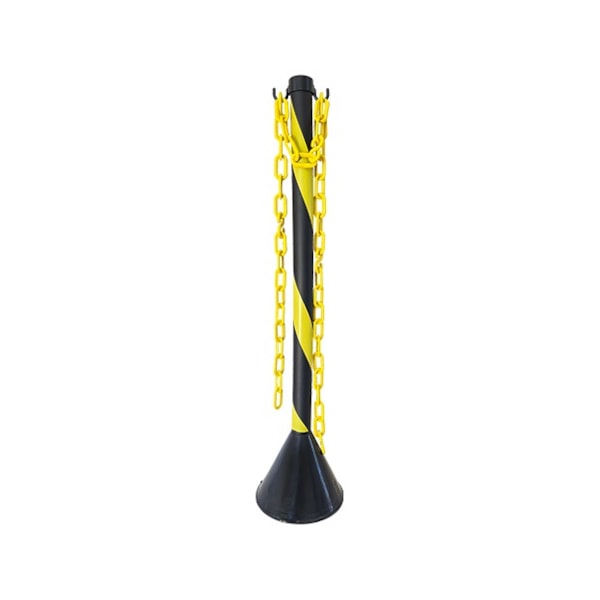 Pedestal Zebrado 90cm Pto/am-d5decca2-bc07-4d98-b464-b0c2414a97d4