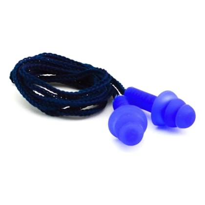 Protetor Auricular Cordão De Polietileno 17dB Ca 41614 Maxxi Royal Tamanho M Azul