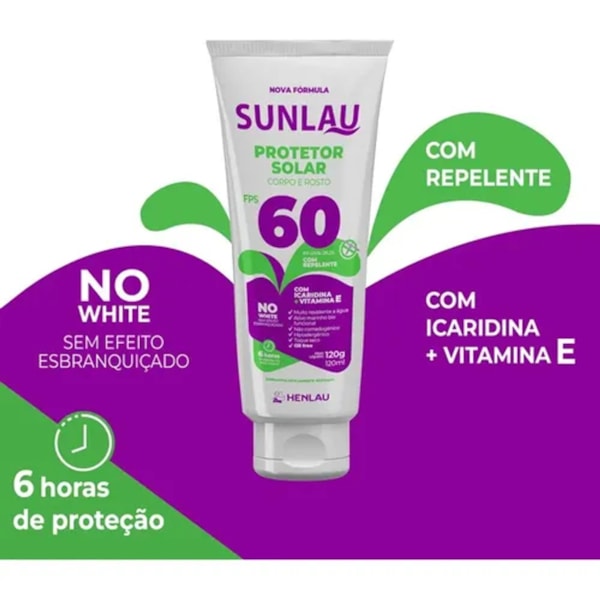 Protetor Solar Com Repelente  Fps 60 Sunlau 120g-c79810df-69c9-4fbc-b030-42f16969a13f