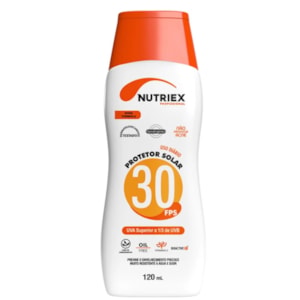 Protetor Solar FPS 30 bisnaga 120 ml Nutriex