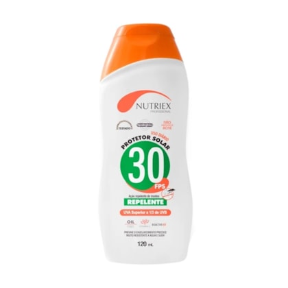 Protetor Solar FPS 30 Repelente Prof 120 ml Nutriex