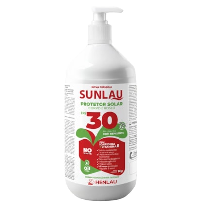 Protetor Solar Fps 30 Sunlau C/ Repelente 1kg