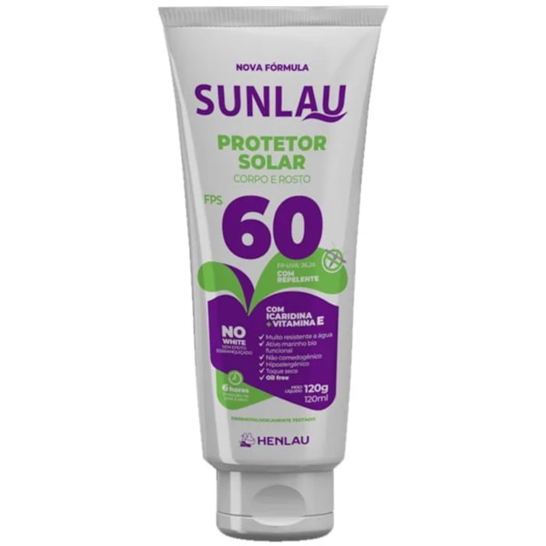 Protetor Solar Sunlau Fps 60 Com Repelente Icaridina 120g-3e374359-f06b-4738-9358-7c7f0decf63e
