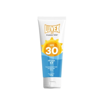 Protetor Solar UV FPS 30 Bisnaga 120 gramas Luvex