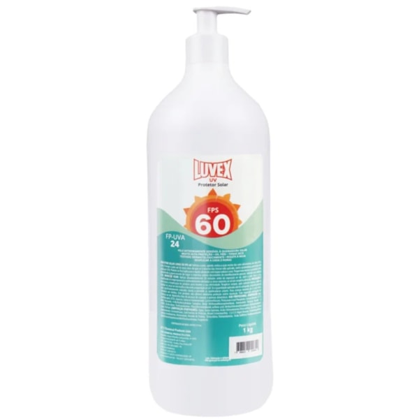 Protetor Solar UV FPS 60 Bombona 1 litro Luvex-1a4cbd46-b750-4b7f-8082-f46c77e3d843