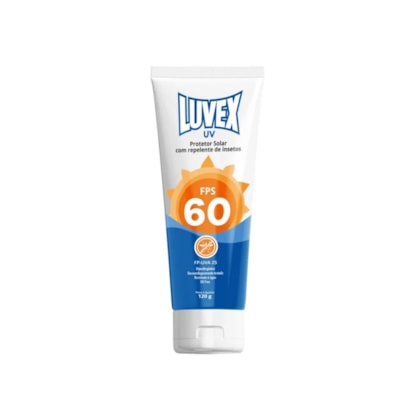 Protetor Solar UV FPS 60 com repelente 120 gramas Luvex