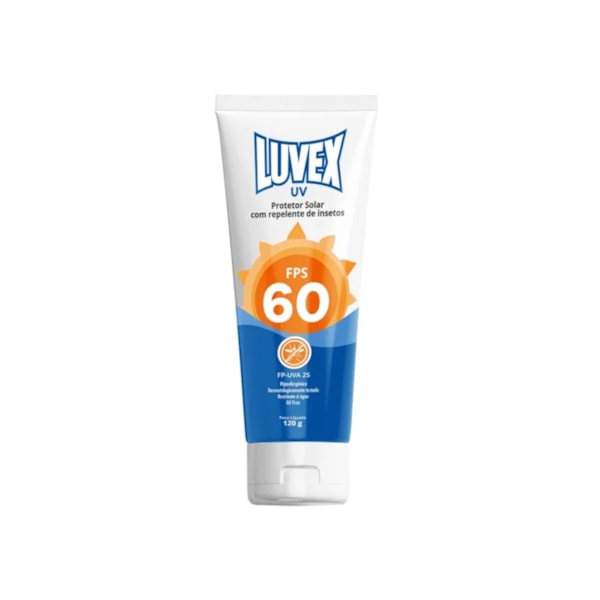 Protetor Solar UV FPS 60 com repelente 120 gramas Luvex-7717cf25-bb8c-4866-9d87-f2eabb71675e