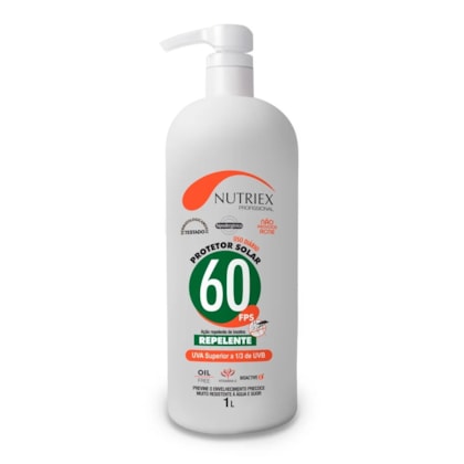 Protetor Solar Uv Fps 60 Repelente 1 Litro
