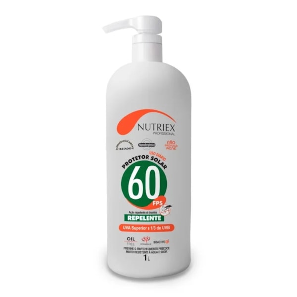 Protetor Solar UV FPS 60 Repelente 1 litro Nutriex-fd363b99-3980-4a87-baca-27dcc6bf1b3f