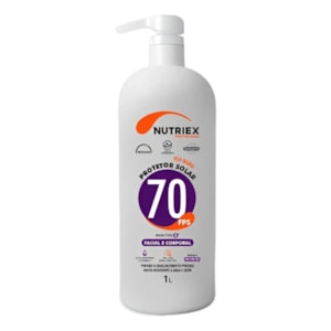 Protetor solar UV FPS 70 1 litro Nutriex