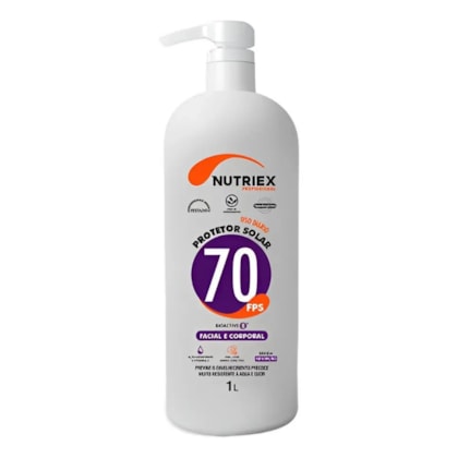 Protetor solar UV FPS 70 1 litro Nutriex