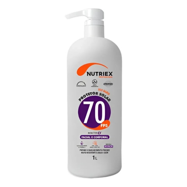Protetor Solar UV FPS 70 1 Litro Nutriex-bb2439cc-eb90-4d4e-9e1b-1287360f98b6