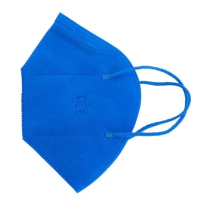 Respirador Dobravel Azul Sem Valvula Pff2 Elastico Orelha Ca 44241