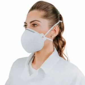 Respirador Dobravel Branco Hospitalar Pff2 S/ Valvula Ca 8357