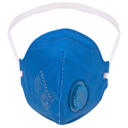 Respirador Pff2 Com Válvula Azul 604 Ca 43742 Protecface
