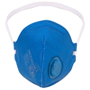 Respirador PFF2 com válvula com nousepad azul 604 Ca 43742 Protecface