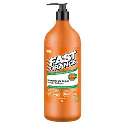 Sabonete Líquido Desengraxante Fast Orange 1 Litro