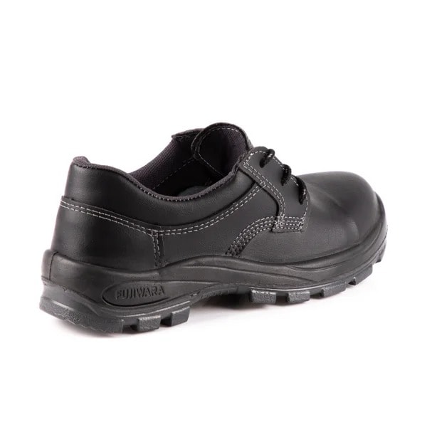 Sapato Cadarço Couro Preto Smartfibra Composite Ca 38927 Fujiwara-6c4f7d72-b3e2-47b4-836c-50b9a4959de4