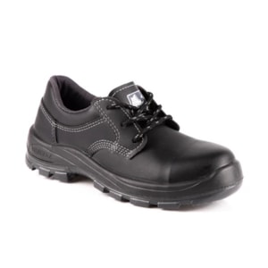 Sapato Cadarço Couro Preto Smartfibra Composite Ca 38927 Fujiwara