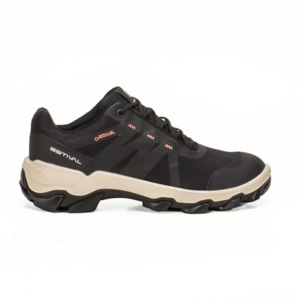 Sapato Cadarço Estival Hybrid Smart Black Bico PVC Ca 74750