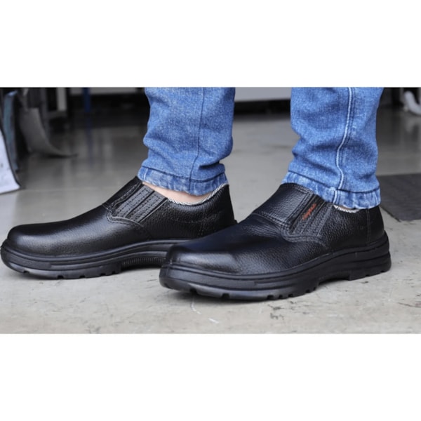Sapato Couro Com Elástico Sem Biqueira Ca 42631 Conforto-7c8b23d8-8db9-4825-b633-d22048bb0811