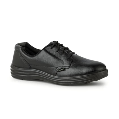Sapato de cadarço preto sem bico Csa 300 Ca 41041 Calbras