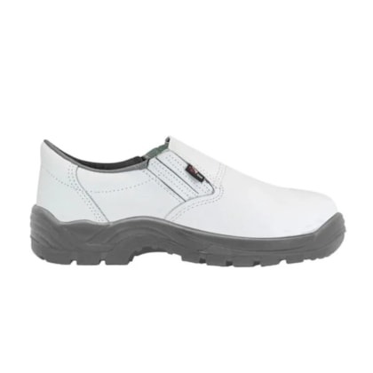 Sapato Elástico Branco Bico PVC Monodensidade Ca 40142