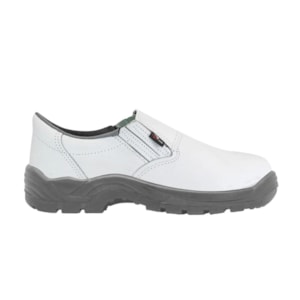 Sapato Elástico Branco Bico Pvc Monodensidade Ca 40142