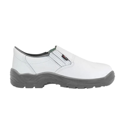 Sapato Elástico Branco Bico Pvc Monodensidade Ca 40142