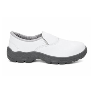 Sapato elástico branco bico PVC monodensidade Ca 40142 Cartom