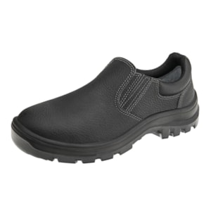 Sapato elástico couro preto ref. 10VT48-Bp Ca 43334 Marluvas