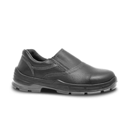 Sapato Elástico Couro Preto Usafe 4098us Ca 28513 Bp