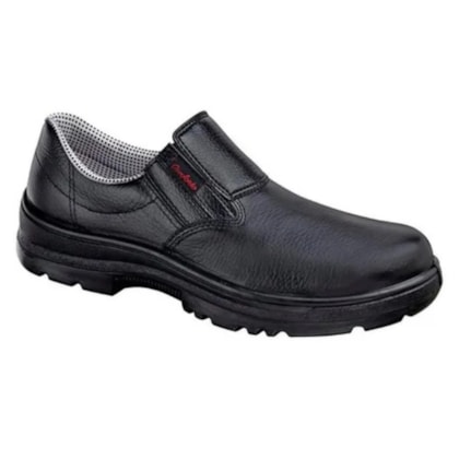 Sapato Elástico Lateral Preto Composite Ref. SV62405 Ca 43563 Conforto