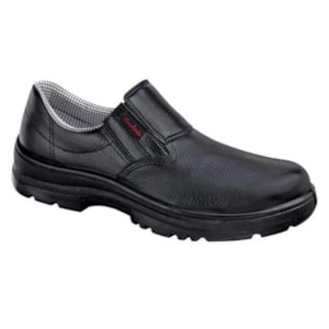 Sapato Elástico Lateral Preto Composite Ref. SV62405 Ca 43563 Conforto