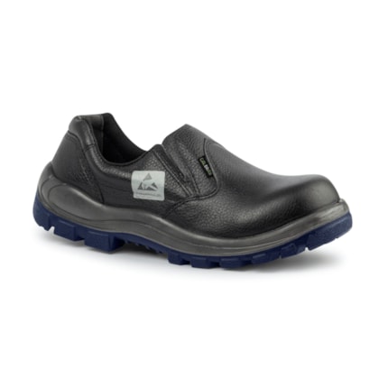 Sapato Elástico Preto 4113csecom A Bico Composite Antiestático