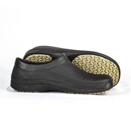 Sapato grip ocupacional preto Ca 45991 Calfor Pampeana