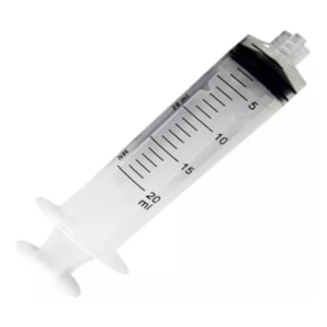 Seringa 20ml Luer Lock Pacote com 10 unidades