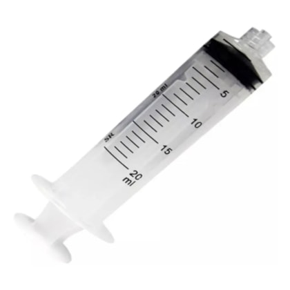 Seringa 20ml Luer Lock Pacote com 10 unidades