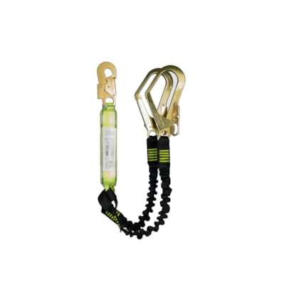 Talabarte Elastico Aco Com Mosquetao Abs 55 1,3m T100