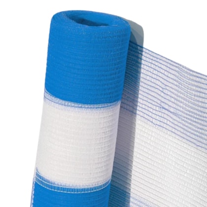 Tela de sinalização guarda-corpo branca e azul Tegape