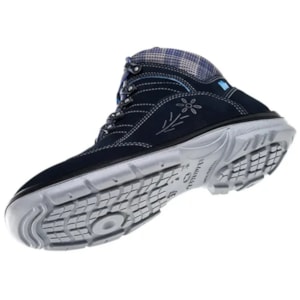 Tenis Cadarço Couro Nobuck Rhenoflex Azul Marinho Elegance 50f62-cx Ca 47565