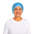 Touca Descartável TNT Plissada Pacote com 100 unidades Ref. Rdes00131 Prevemax Azul-92249ed8-b58b-430e-a6fd-1fcd2b0636f7