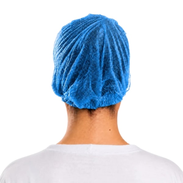 Touca Descartável TNT Plissada Pacote com 100 unidades Ref. Rdes00131 Prevemax Azul-b3c78520-beab-4823-9be3-6abf3b84c381