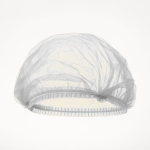 Touca Plissada Elastco Branca pacote com 100 unidades Gr-20 (46cm) Rdes00124