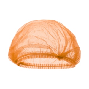 Touca Plissada pacote com 100 unidades Gr-20 Cor Laranja Rdes00159