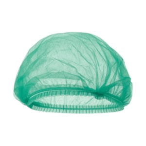 Touca Plissada Pacote com 100 unidades Gr-20 Cor Verde Rdes00130