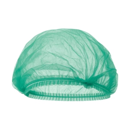 Touca Plissada Pacote com 100 unidades Gr-20 Cor Verde Rdes00130