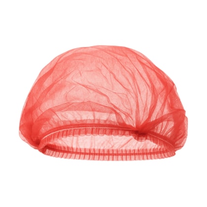 Touca Plissada Pct C/100 Un Gr-20 Cor Vermelha Rdes00128