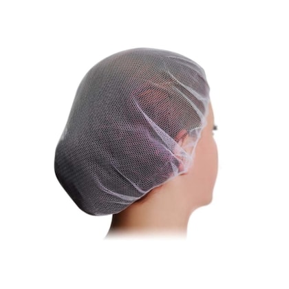 Touca Rede Cor Branca Pct 100 Pçs